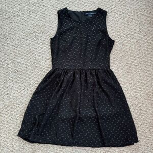 French Connection Shimmer Polka‎ dots sleeveless dress black 4